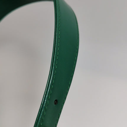 Gucci Jackie 1961 Green Leather Bag Small with Adjustable Strap