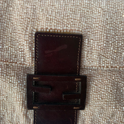 Sold FENDI Baguette White beads