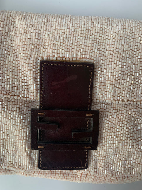 Sold FENDI Baguette White beads