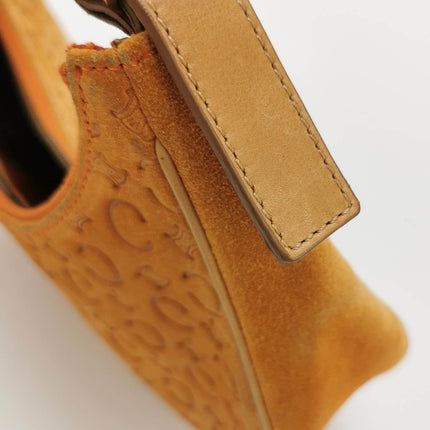 Sold Celine Ava Hobo Pumpkin Caramel Brown Suede Leather Vintage Shoulder Bag