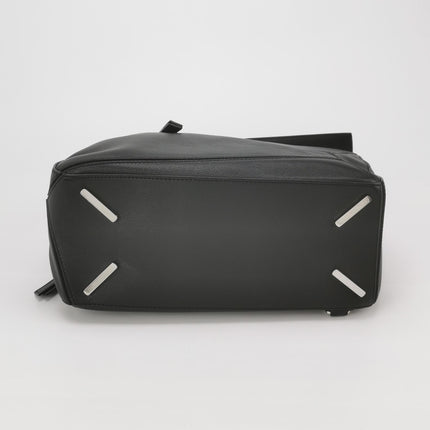 Loewe Puzzle Medium Black Smooth Leather White Logo 2016