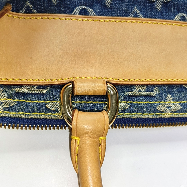 Louis Vuitton Blue Denim Neo Speedy Boston Bag