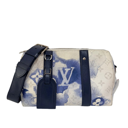 Louis Vuitton Keepall XS Blue Watercolor Leather and PU Crossbody Bag-Luxbags