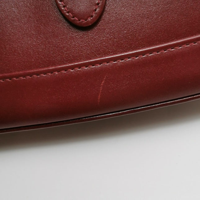 Gucci Jackie 1961 Small Ancora Red Burgundy Leather Shoulder Bag S24