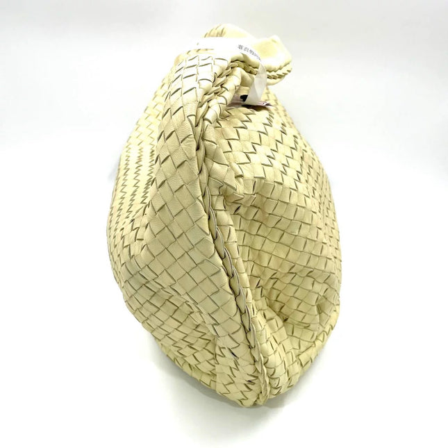 Bottega Veneta Belly Hobo Intrecciato Pale Yellow Large 50cm