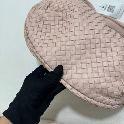 Bottega Veneta Belly Hobo Intrecciato Light Cherry Blossom Pink Nappa Leather Medium 40cm