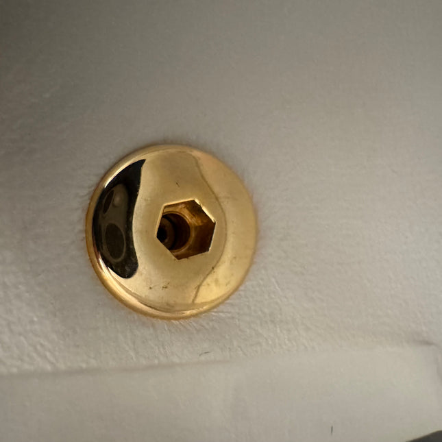 Chanel Diana CC Flap Bag Small Vintage White Lambskin Leather with 24k Gold HW, 1989-1991