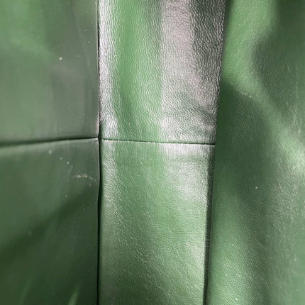 Chanel Classic Flap Jumbo Large Green Patent Leather Silver Hardware