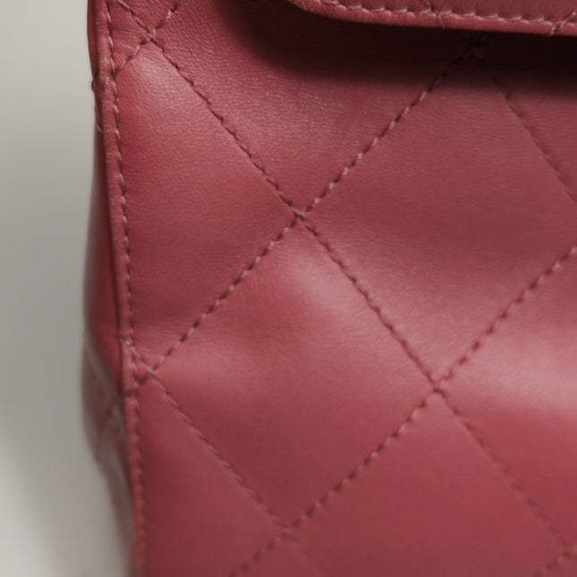 Chanel Kelly Vintage Top Handle Bag Lambskin Leather 24k Gold Hardware