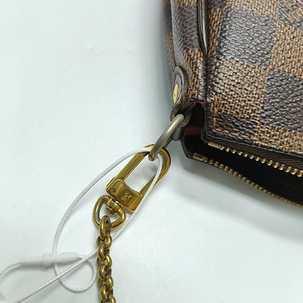 Louis Vuitton Eva Brown Damier Ebene Monogram Shoulder Bag with Strap