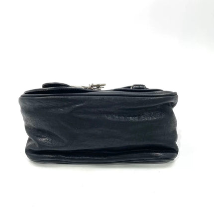 Dior Vintage Gaucho Mini Black Leather Crossbody Bag