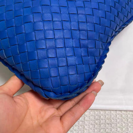 Bottega Veneta Hobo Bag Lambskin leather Royal Blue Medium 45cm
