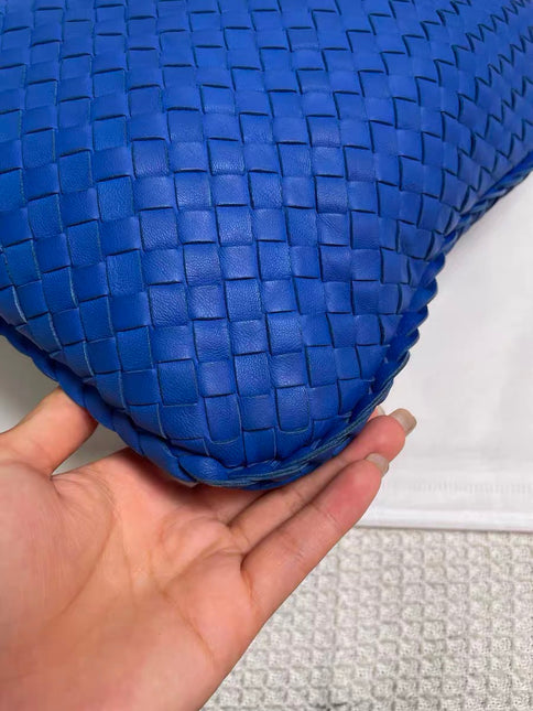 Bottega Veneta Hobo Bag Lambskin leather Royal Blue Medium 45cm