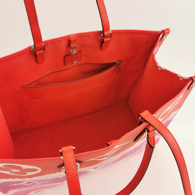 Sold Louis Vuitton OnTheGo Monogram Escale Rouge Leather GM Tote Bag
