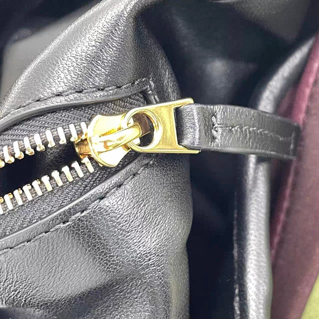 Bottega Veneta Hop Large Stripe Leather Hobo Bag 54cm