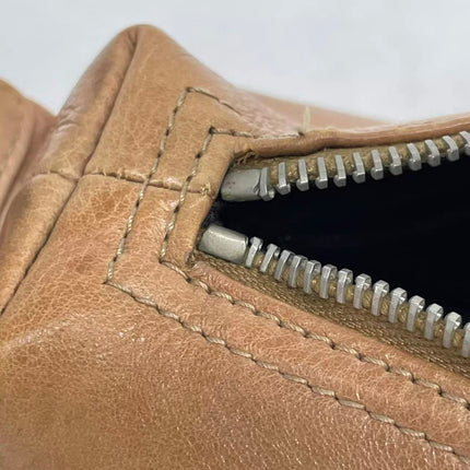 Dior Flight Medium Tan Brown Calfskin Leather Shoulder Bag