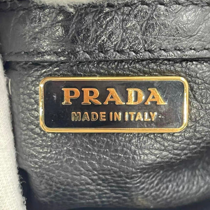 Prada Zebra Print Ponyhair Calfskin Leather Handbag