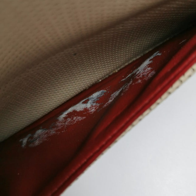 Chanel Vintage Classic Flap Bi-color Beige Perforated Leather and Red Leather Strap Bag, 2000-2002