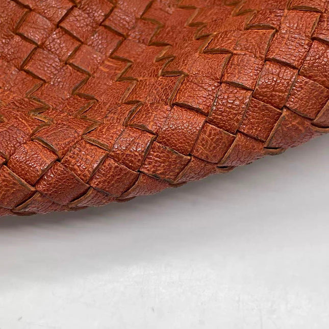 Bottega Veneta Cabat Tote Burnt Metallic Orange Intrecciato Leather 40cm