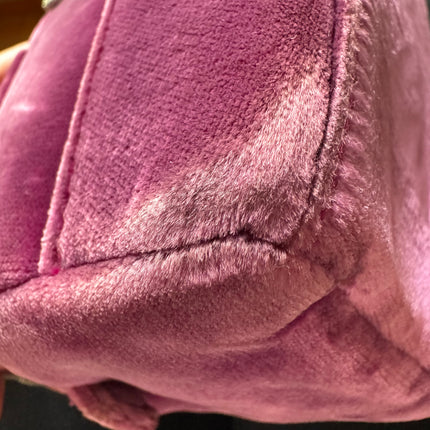 Loewe Amazona 19 Mini Handbag in Purple Velvet with Crystal Logo