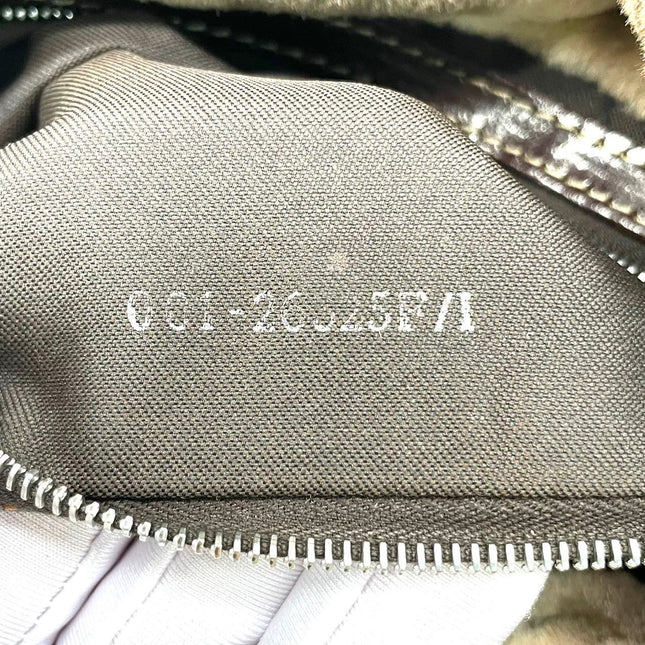 Fendi Mamma Baguette Brown Beige Soft Fur Shoulder Bag