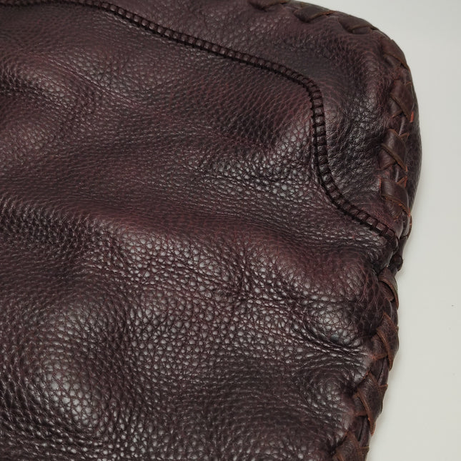 Gucci Jackie Soft Large Brown Leather Shoulder Bag With Strap