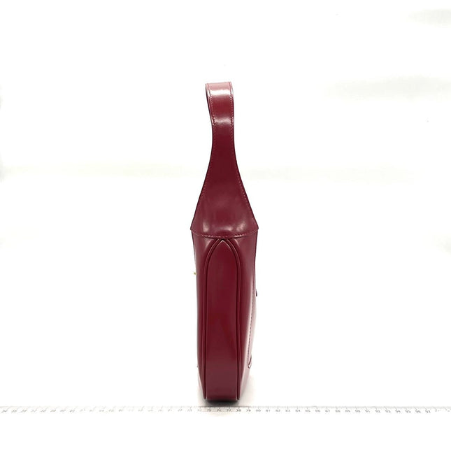 Sold Gucci Jackie 1961 Burgundy Red Leather Bag Small with Adjustable Strap