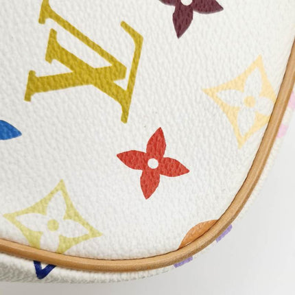 Louis Vuitton x Takashi Murakami Sologne Messenger Crossbody Bag White Multicolor