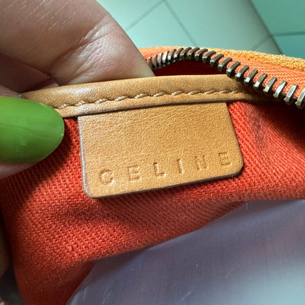 Sold Celine Ava Hobo Pumpkin Caramel Brown Suede Leather Vintage Shoulder Bag