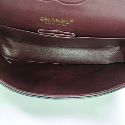 Chanel Classic Flap Medium Black Lambskin Leather Gold Hardware 2009-2010