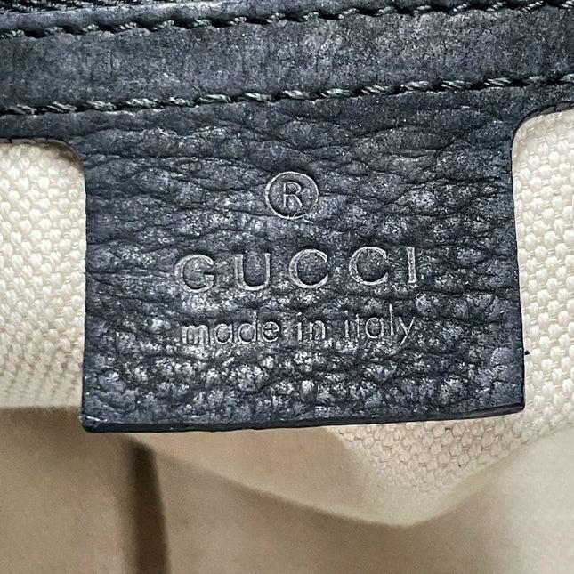 Gucci Jackie 1961 Medium Black Suede Leather Bag