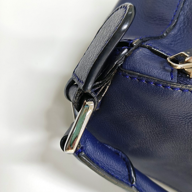 Loewe Puzzle Small Navy Calfskin leather bag