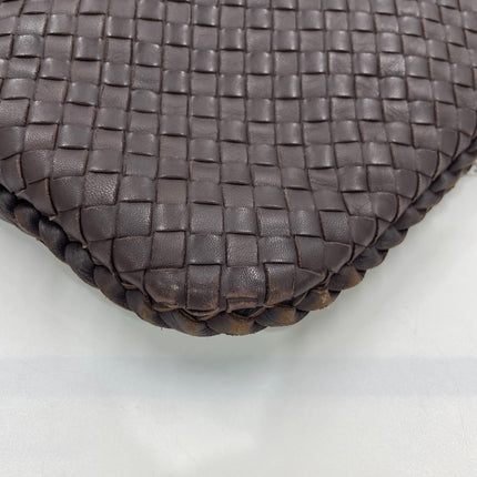 Bottega Veneta Veneta Hobo Maxi Dark Brown Lambskin Leather 52cm
