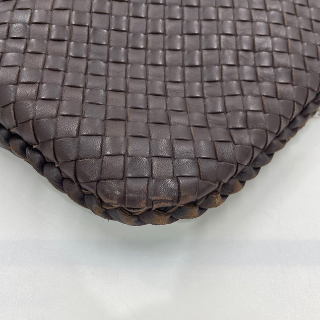 Bottega Veneta Veneta Hobo Maxi Dark Brown Lambskin Leather 52cm