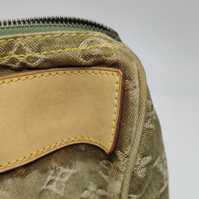 Louis Vuitton Green Denim Neo Speedy Boston Bag