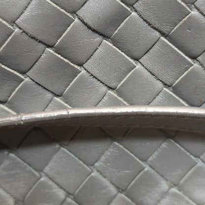 Bottega Veneta Roma Handbag Intrecciato Nappa Leather Grey Small 30cm