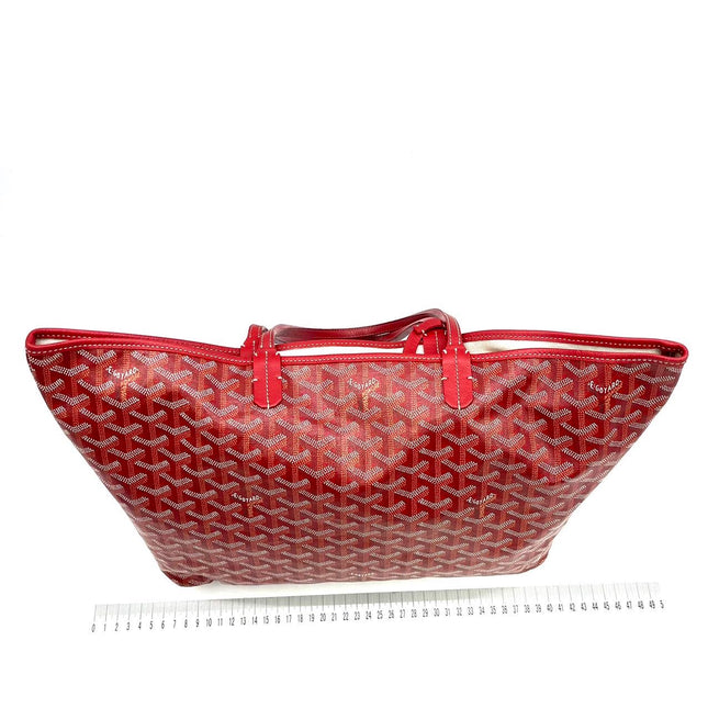 Goyard Saint Louis PM Tote Medium Red Goyardine 2017