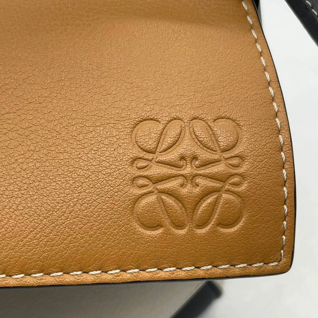 Loewe Puzzle Medium Tricolor Black Yellow Calfskin leather bag