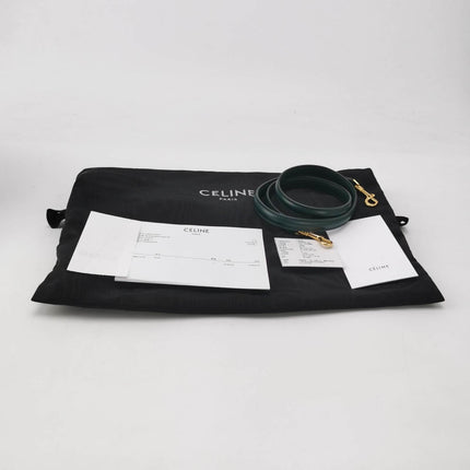 Sold Celine 16 Bag Small Dark Green Smooth Calfskin Leather