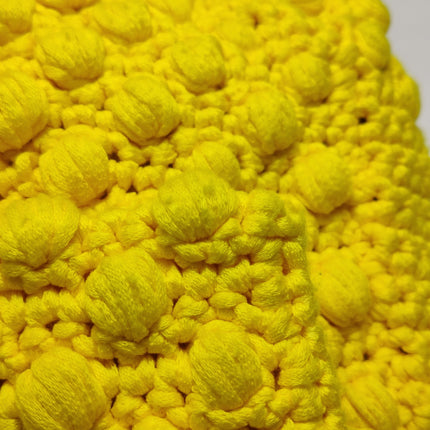 Fendi Mamma Baguette Bag Yellow Crochet Shoulder Bag