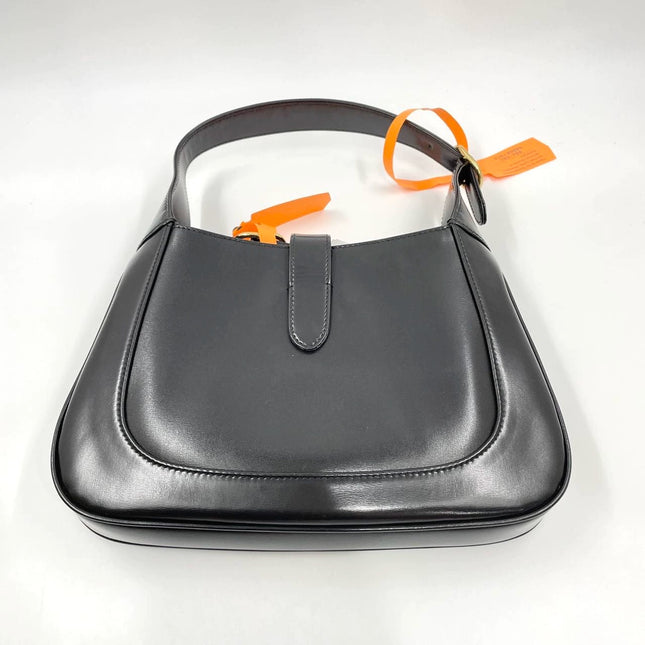 Sold Gucci Jackie 1961 Black Leather Bag Small with Adjustable Strap