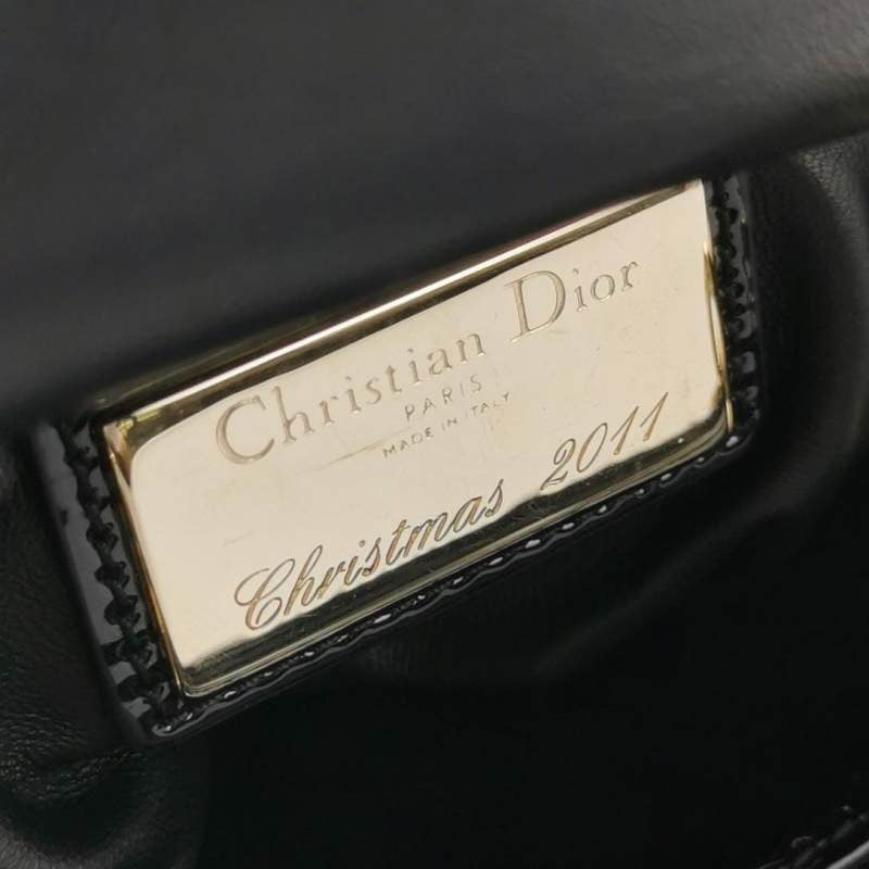 Lady Dior Mini Christimas 2011 Limited Edition Black Tweed and Star Chain