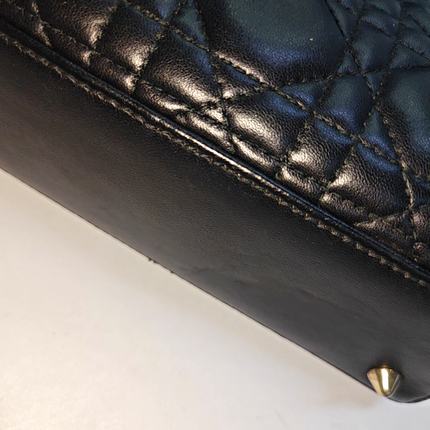 Lady Dior Small My Abcdior Black Lambskin Leather
