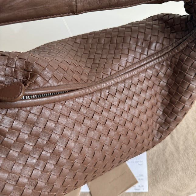 Bottega Veneta Hobo Bag Large Milk Chocolate Brown Lambskin leather 47cm