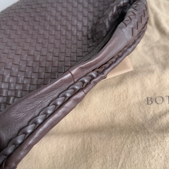 Bottega Veneta Hobo Bag Large Milk Chocolate Brown Lambskin leather 47cm