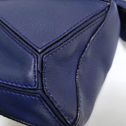 Loewe Puzzle Small Navy Calfskin leather bag