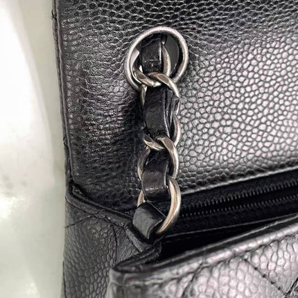 Chanel Classic Flap Mini Black Caviar Silver Hardware 2015-2016