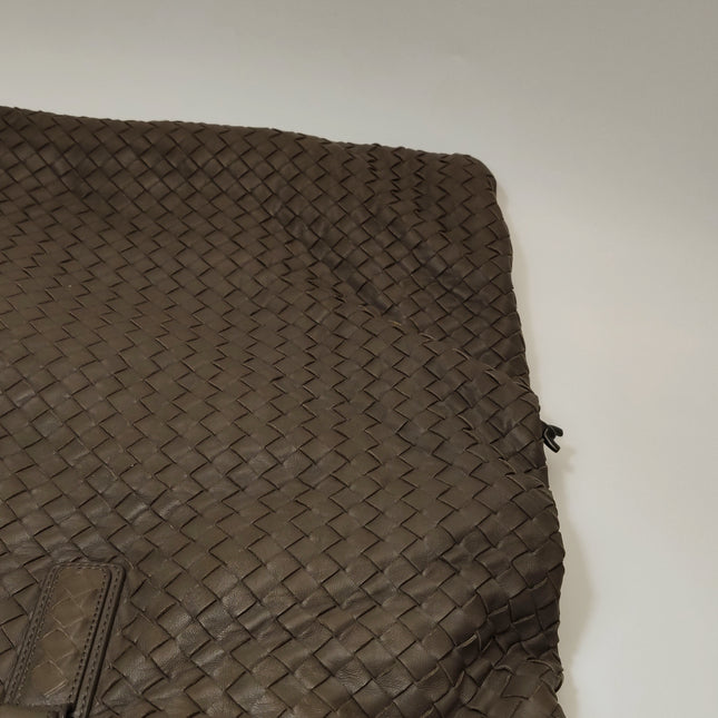 Bottega Veneta Maxi Convertible Tote Dark Chocolate Brown Leather 50cm