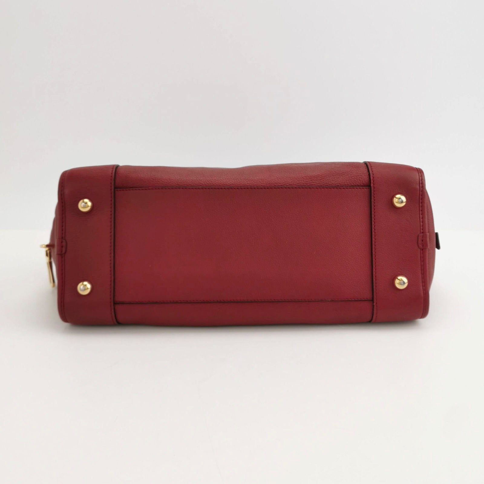 Sold Loewe Amazona 36 Large in Red Leather and Gold-tone