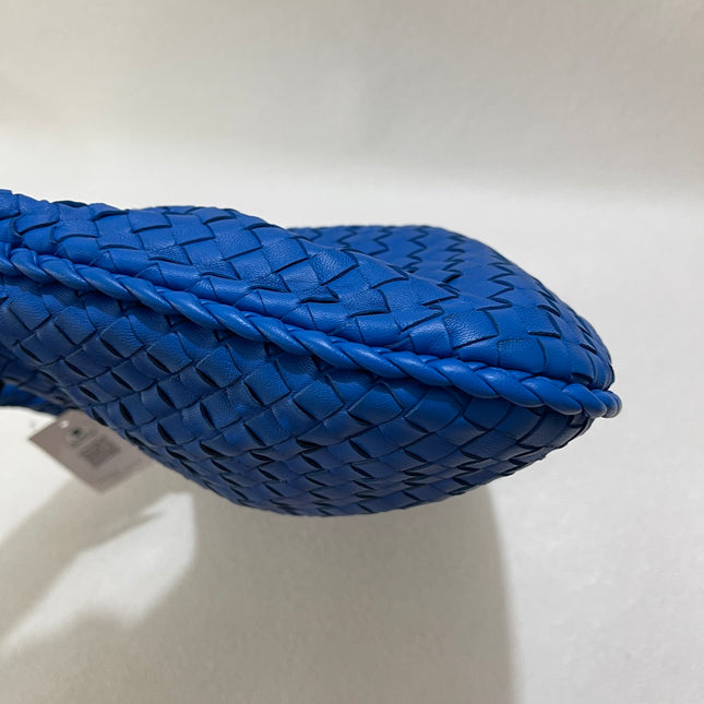 Bottega Veneta Veneta Hobo Medium Royal Blue Intrecciato Leather Bag 47cm